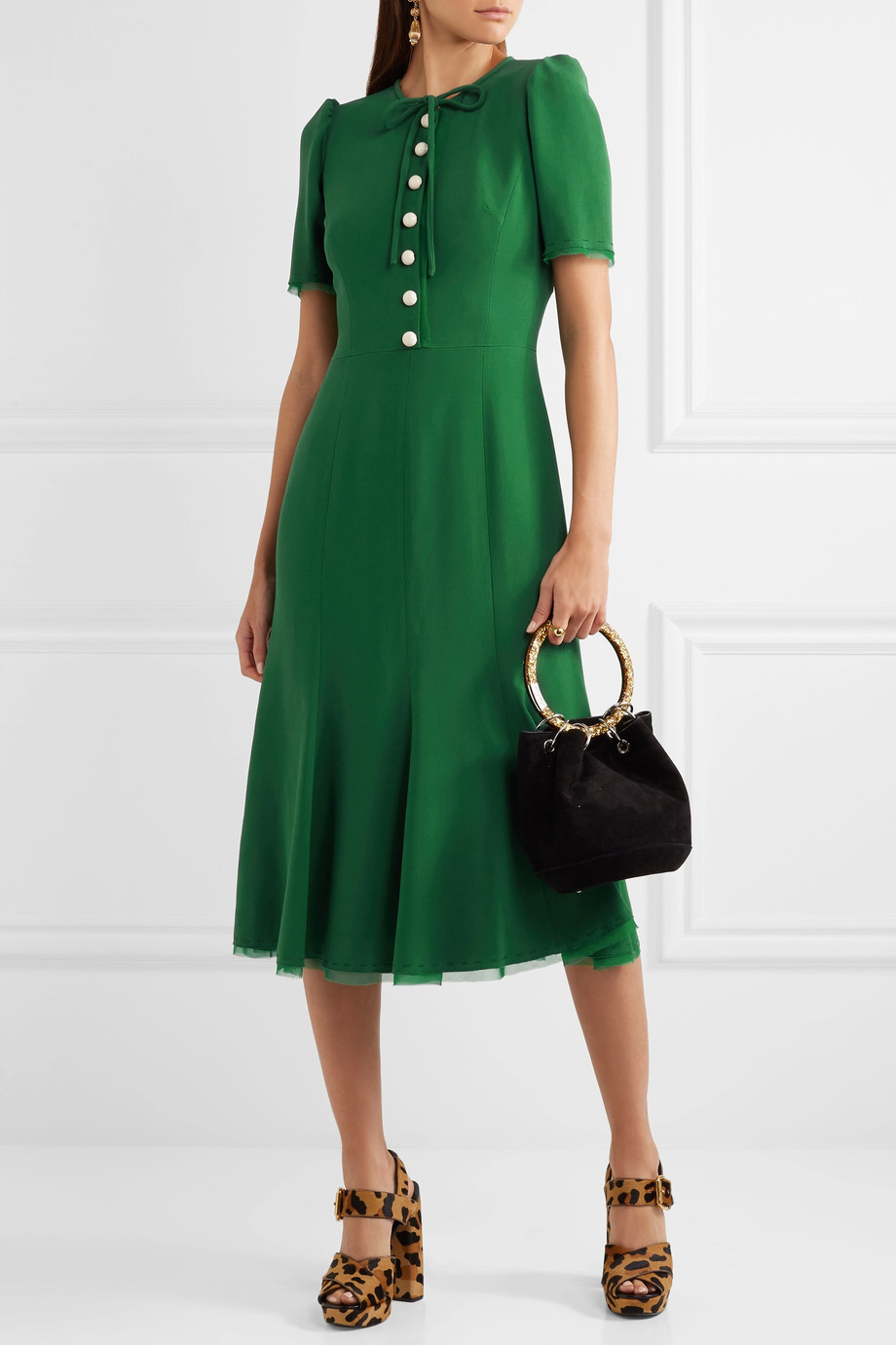 D&G green midi dress