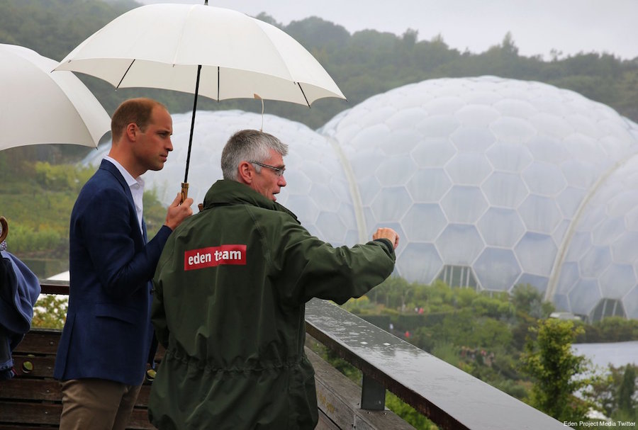 William and Kate visit the Eden Project