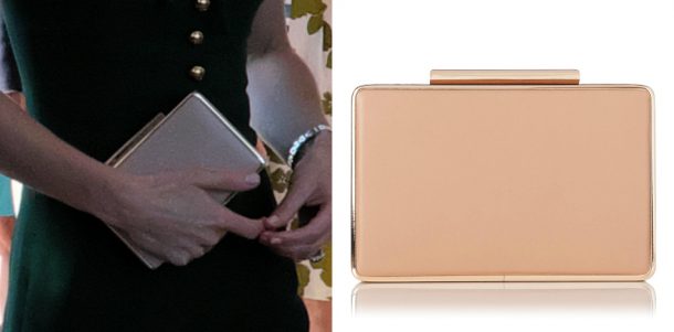 Kate middleton carries her nude LK Bennett Nina clutch bag in Kelowna, British Columbia, Canada