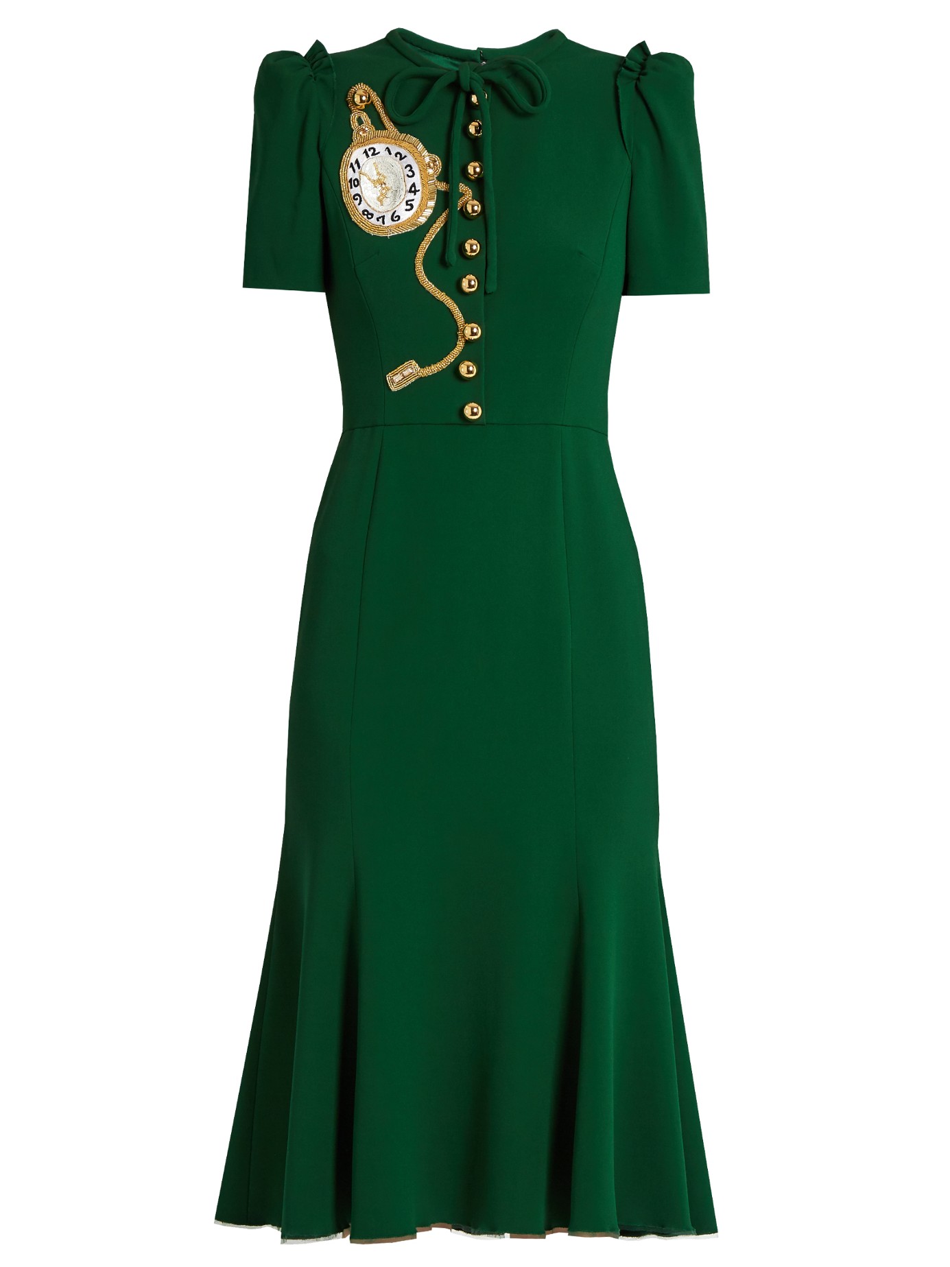 Kate Middleton wears a green D&G midi dress