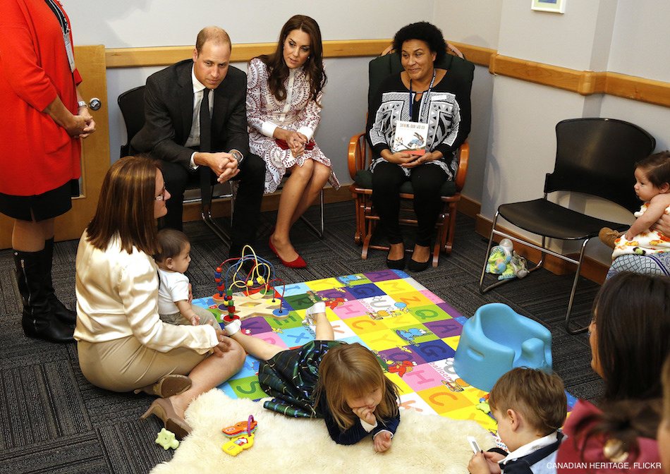 William and Kate visiting Sheway in Vancouver
