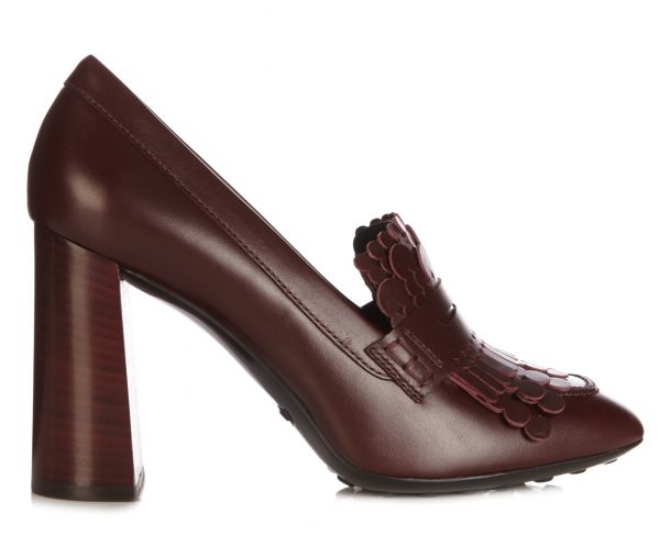 Tods Gomma Shoe in Burgundy