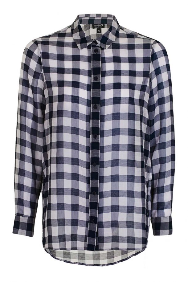 Topshop Gingham Check Shirt