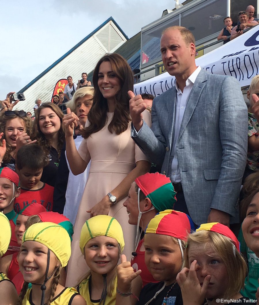 William and Kate meeting with The Wave Project