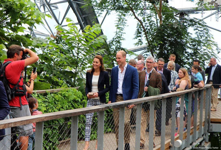 William and Kate visit the Eden Project in Cornwall