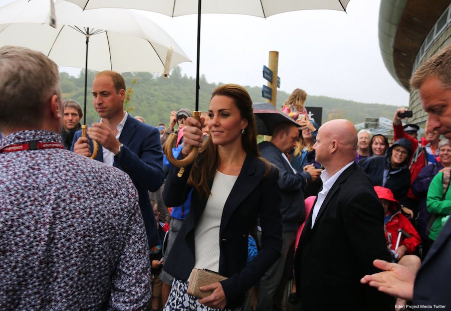 William and Kate visit the Eden Project