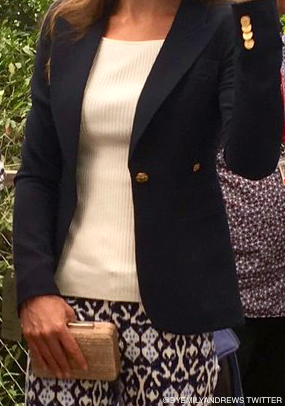 Kate Middleton's white ribbed t-shirt at the Eden Project