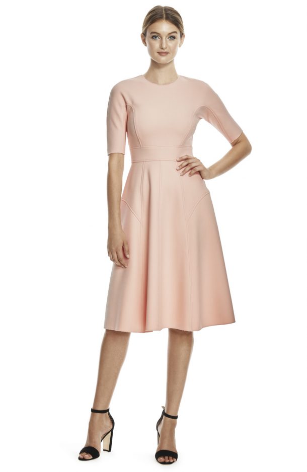 Lela Rose Dress in Blush Pink