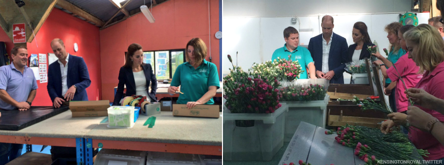 William and Kate at Scilly Flowers