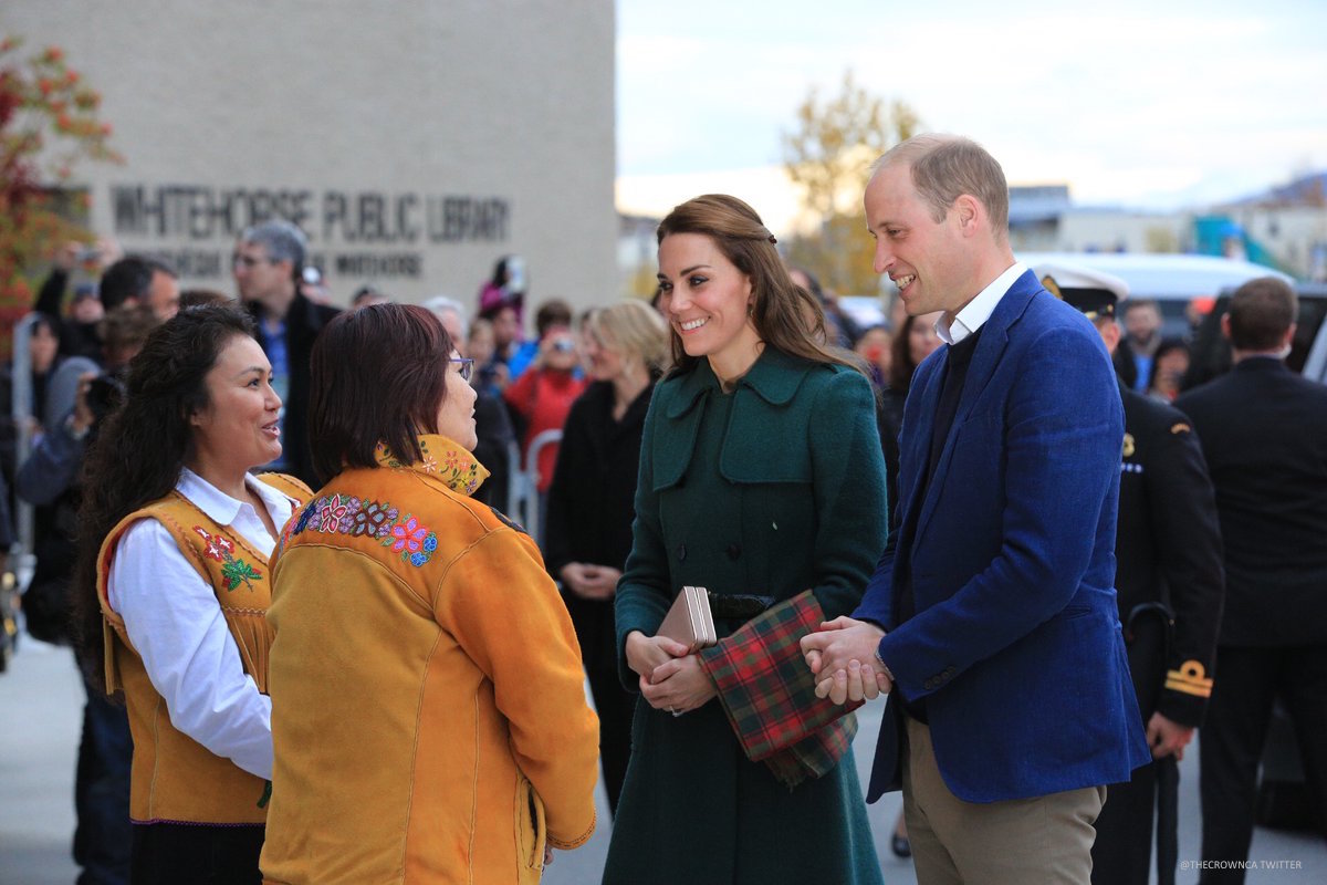 Kate Middleton's green coat in Canada