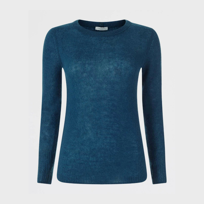 Jigsaw Cloud Cashmere ‘Katharine’ Jumper in Blue
