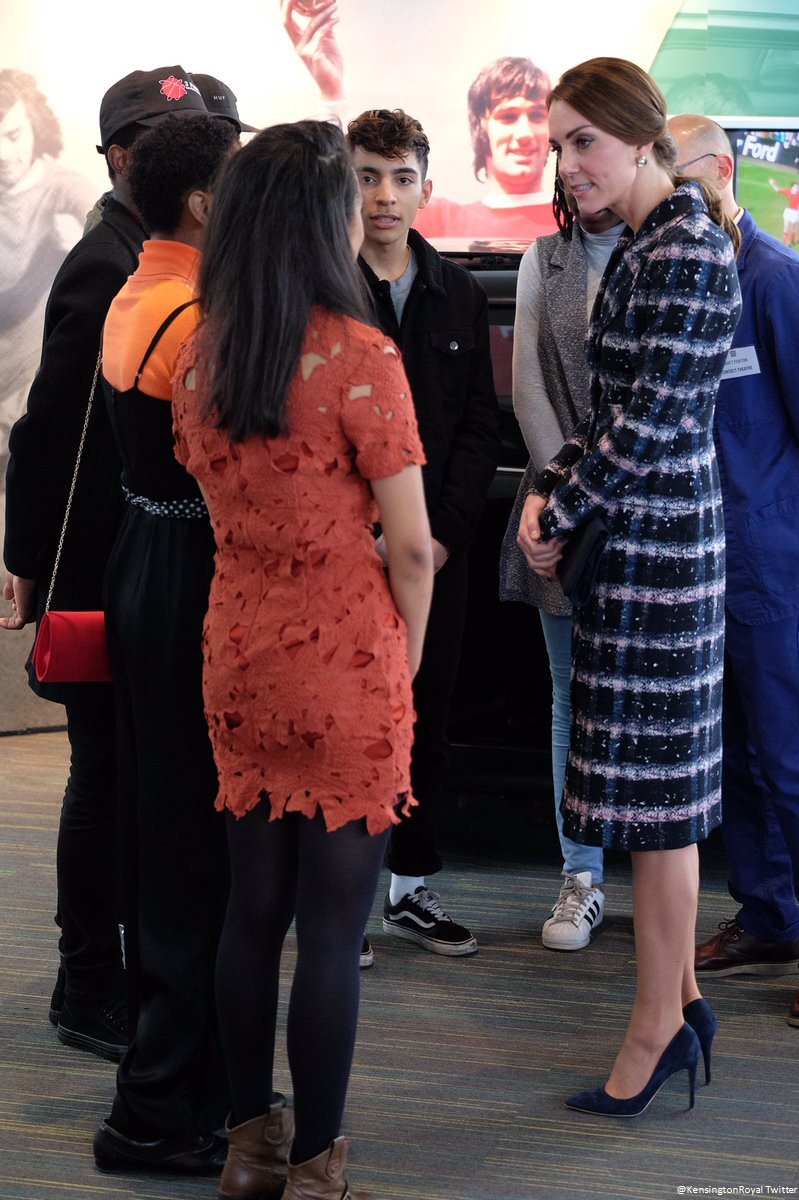 Kate Middleton visits the National Football Museum in Manchester
