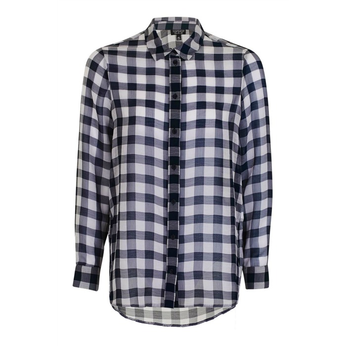 Topshop Gingham Print Shirt