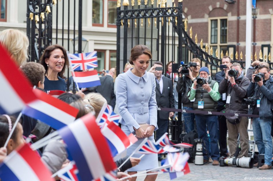 Kate Middleton at the Mauritshuis museum in the Netherlands