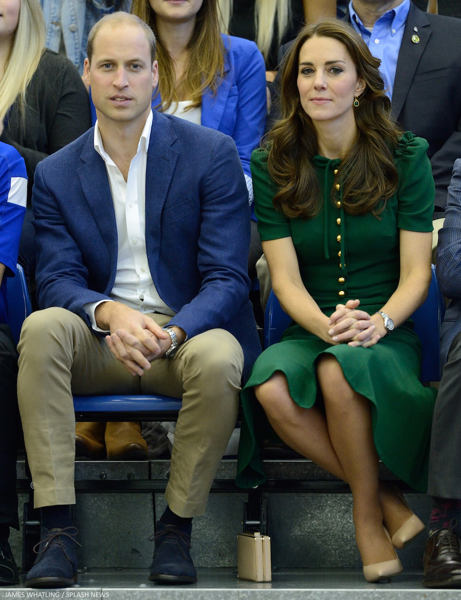 William and Kate watching Volleyball in Canada