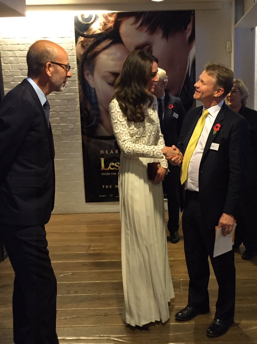 Kate Middleton meeting people from the Recovery Film Festival