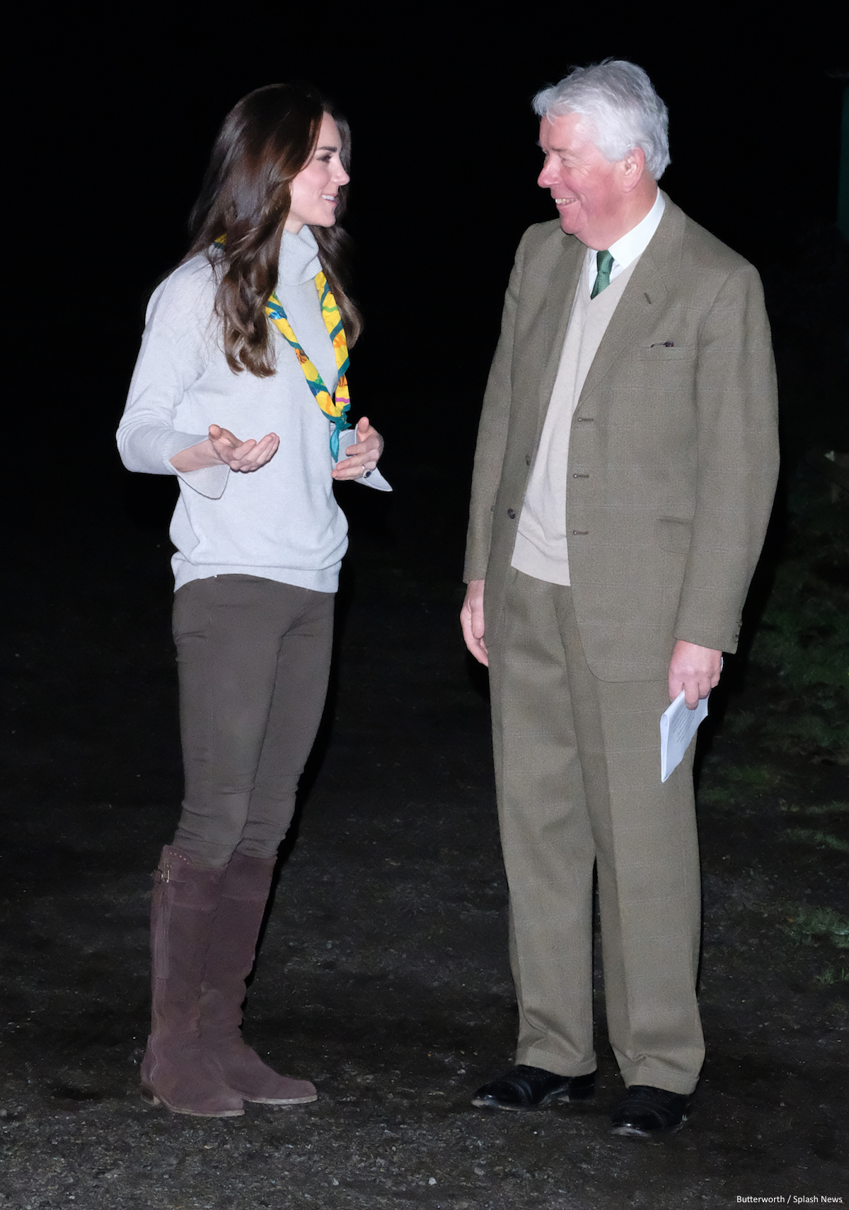 Kate Middleton in casual outfit for Cub Scout party