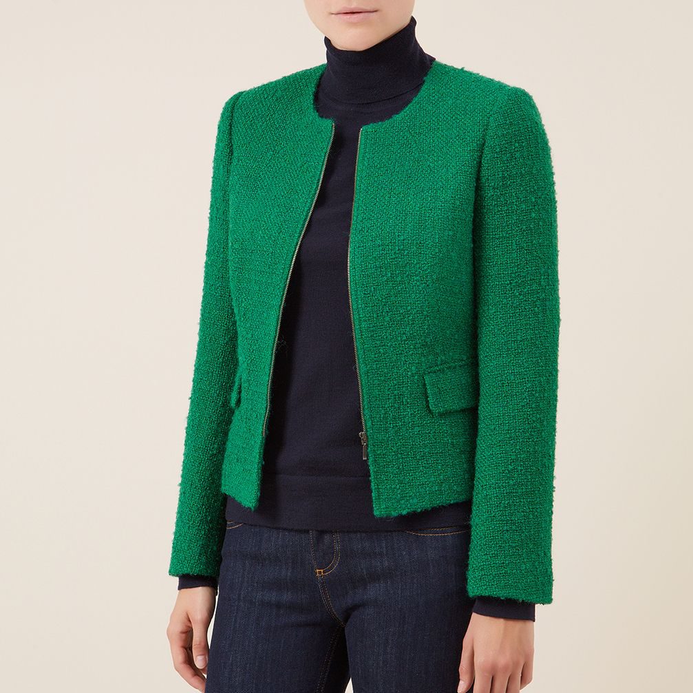 Hobbs London Sinead Jacket in Emerald Green