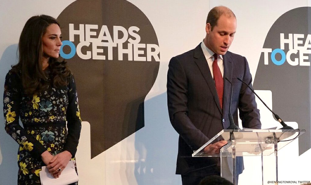 Both Kate and William deliver speeches at the Heads Together event