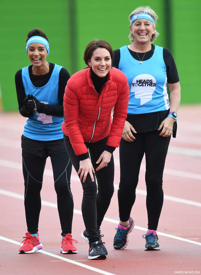 William, Kate and Harry race at the Heads Together marathon training day in London