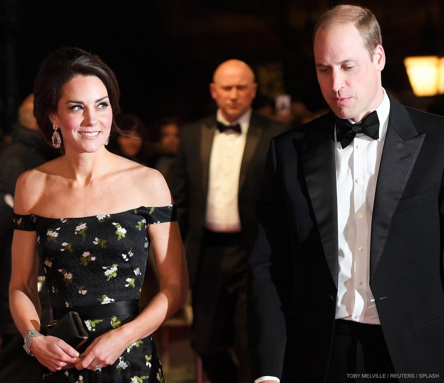 William and Kate on the red carpet at BAFTAS