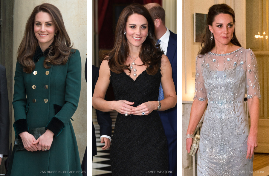 Kate Middleton's three outfits on day one of the Paris visit