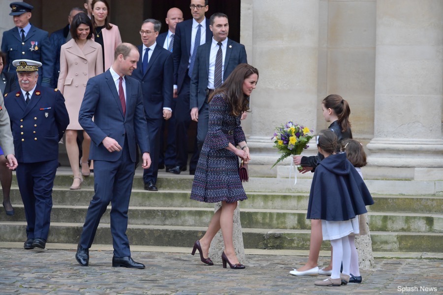 The Duke and Duchess of Cambridge visiting Les Invalides in Paris