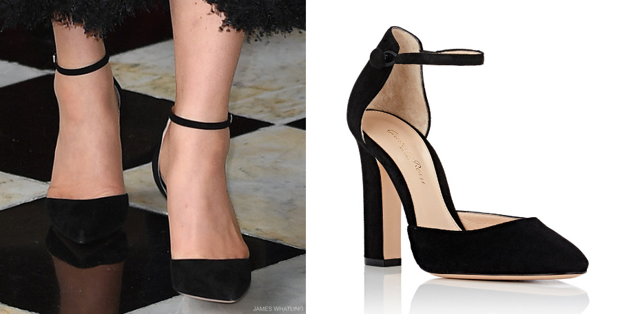 GIANVITO ROSSI "54" Suede Mary Jane Pumps