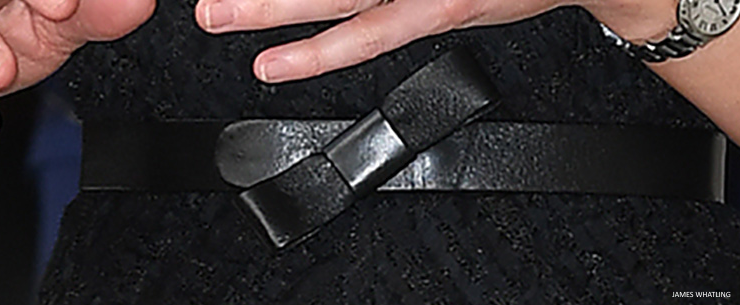 Kate Middleton leather bow belt