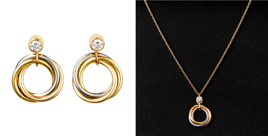 Kate Middleton's Cartier earrings and necklace from Paris