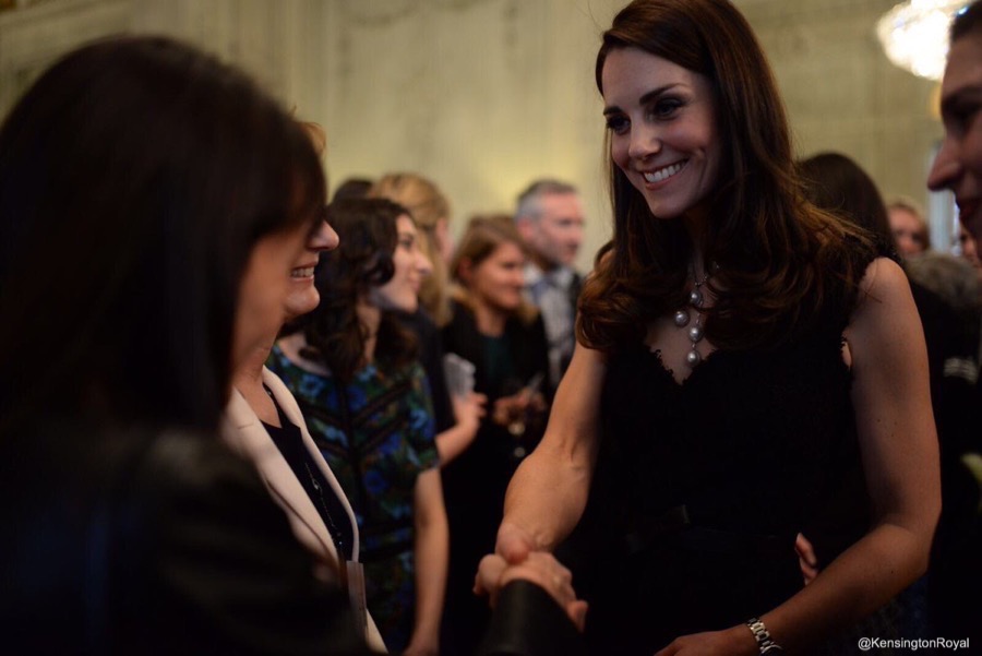 Kate Middleton in Paris wearing Alexander McQueen