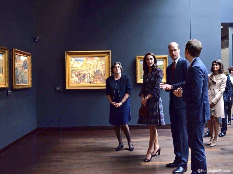 William and Kate at the Musee D'Orsay