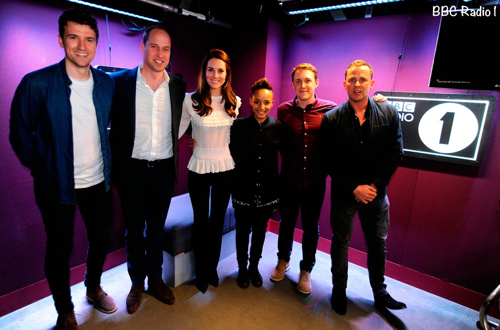 William & Kate visit the Radio 1 studios