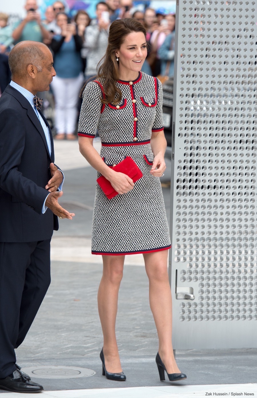 Kate Middleton wears Gucci dress to open the V&A’s Exhibition Road Quarter