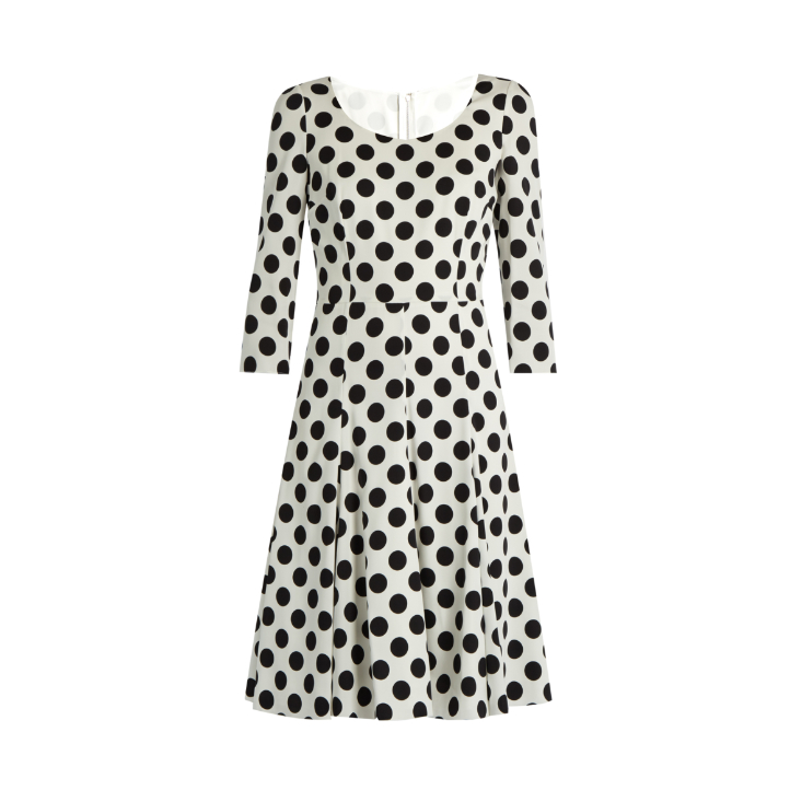 Dolce and Gabbana Polka Dot Dress in Black and White