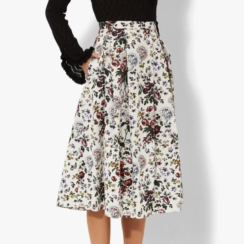 Erdem Imari Skirt in Hurst Rose Print