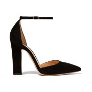 Gianvito Rossi 45 d’Orsay sandals in black suede.