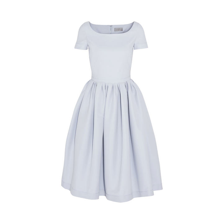 Preen by Thornton Bregazzi ‘Everly’ Boat Neck Dress in Ice Blue