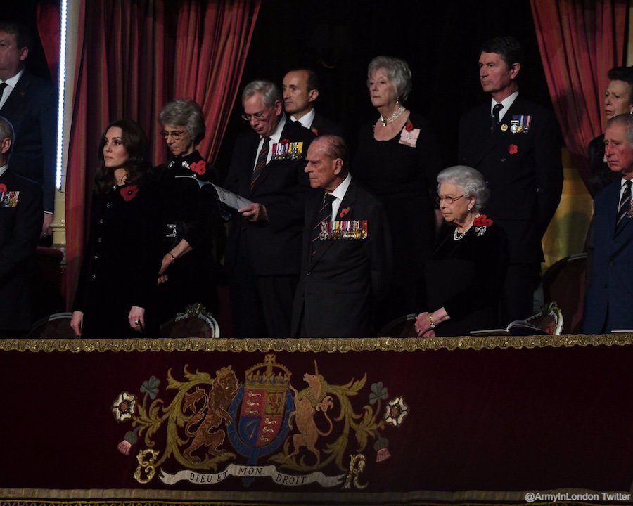 The Royal Family at the Festival of Remembrance in London