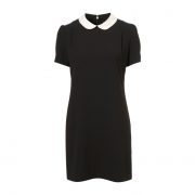 Topshop Contast Collar Shift Dress