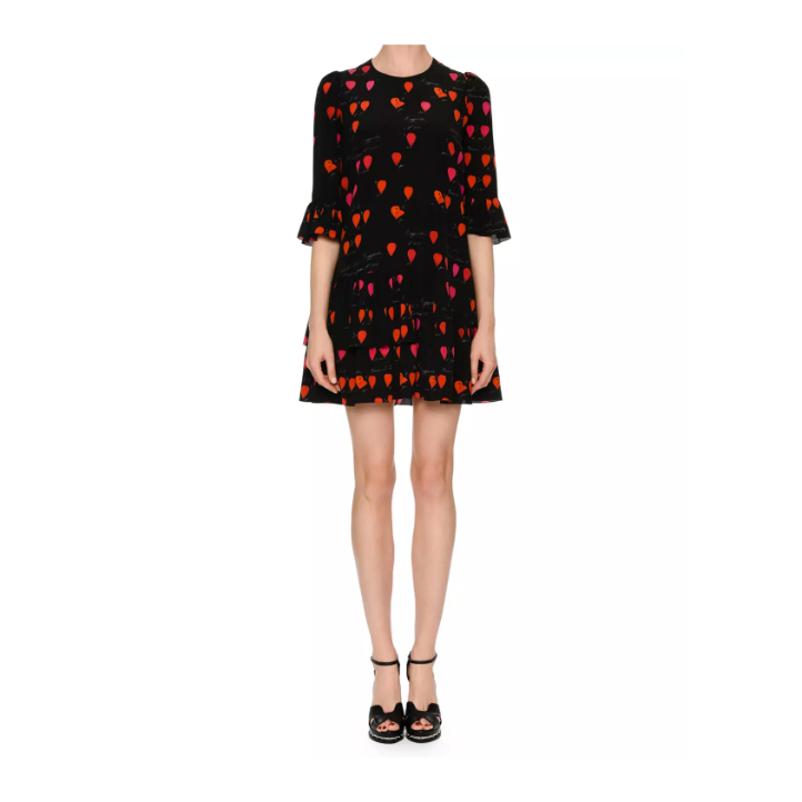 Alexander McQueen Petal Print Dress
