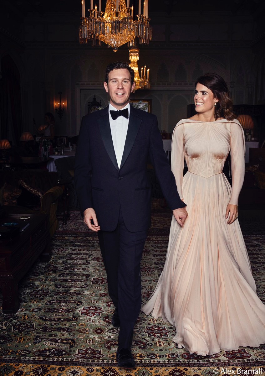 Princess Eugenie's evening reception gown