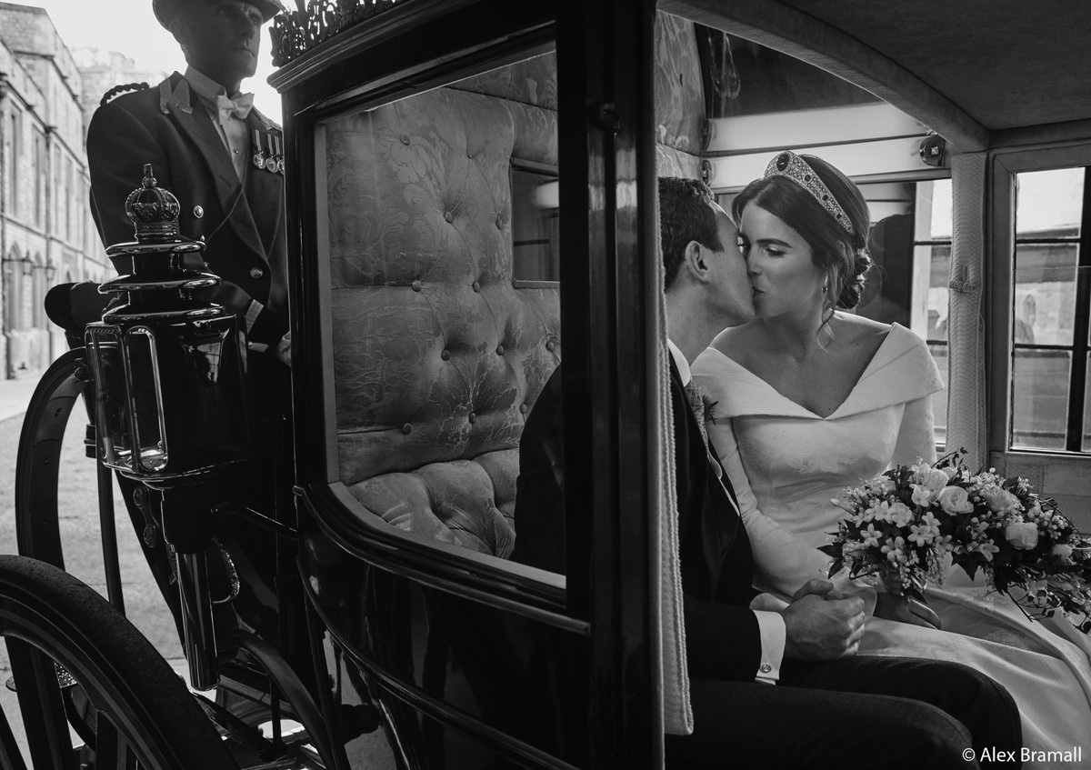 Eugenie and Jack kiss