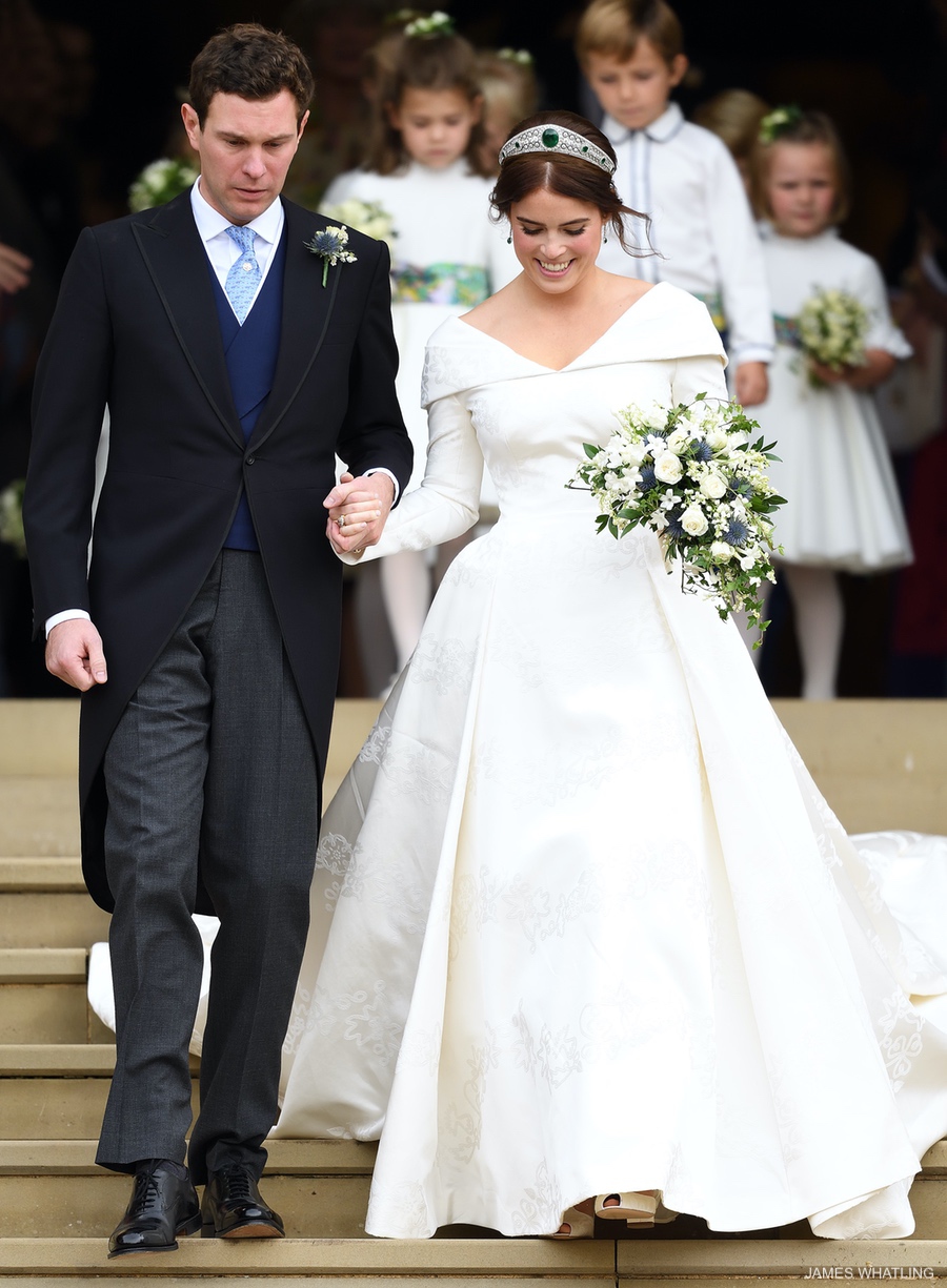 Kate Middleton looks pretty in pink at Princess Eugenie’s wedding