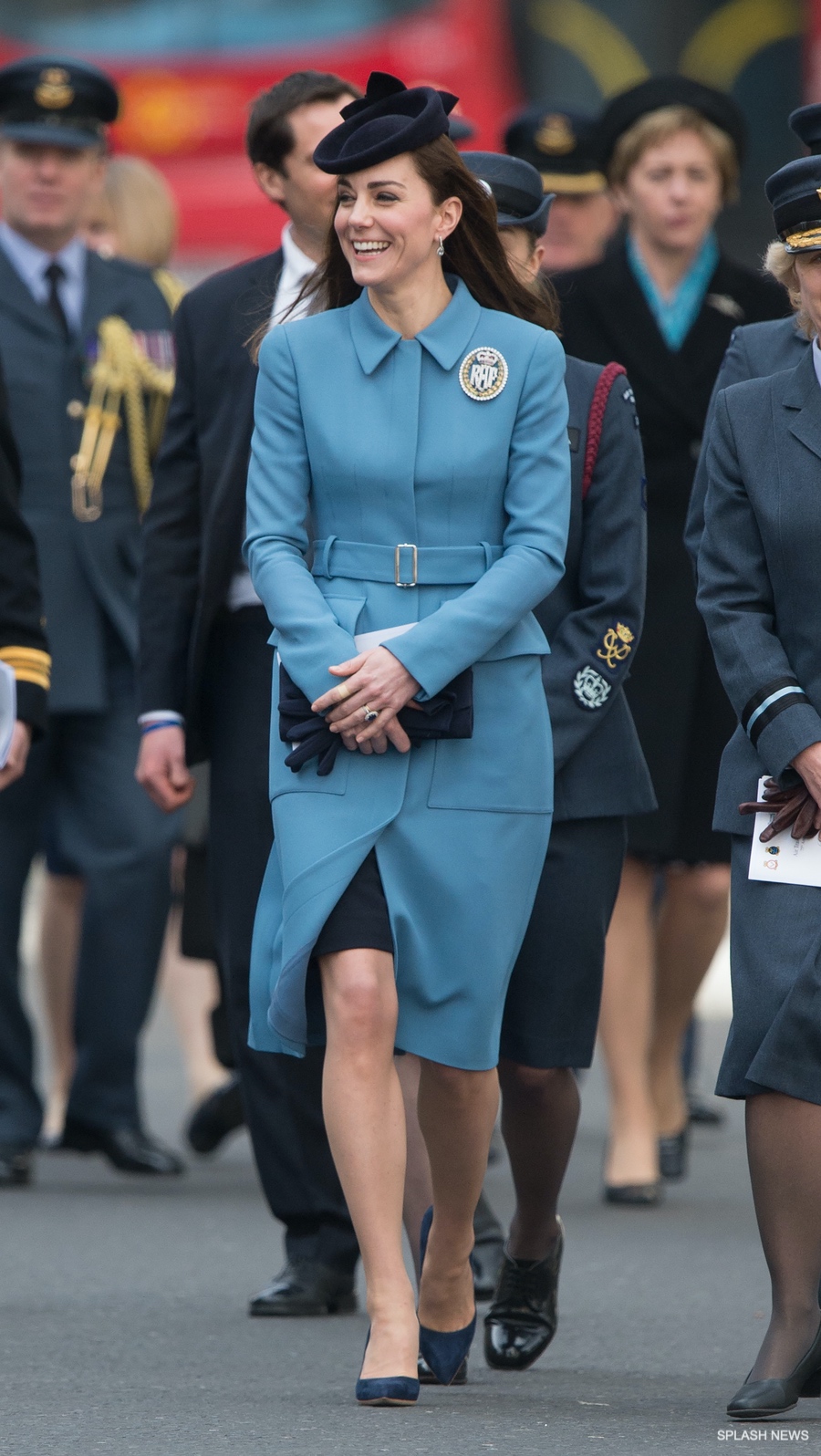 Kate in Alexander McQueen repeat for RAF Air Cadets 75th Anniversary service