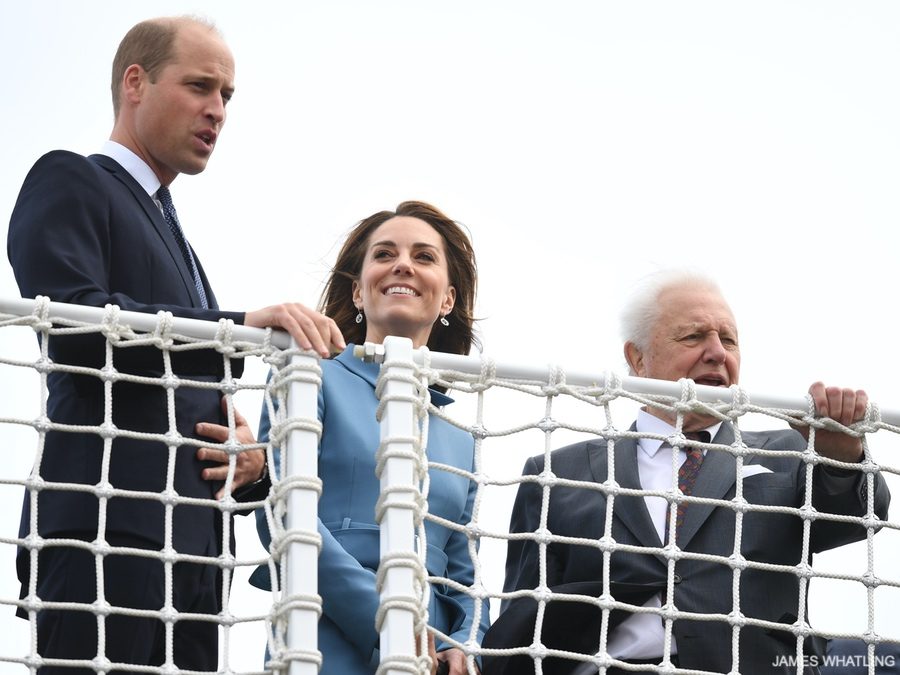 William, Kate and Sir David Attenborough