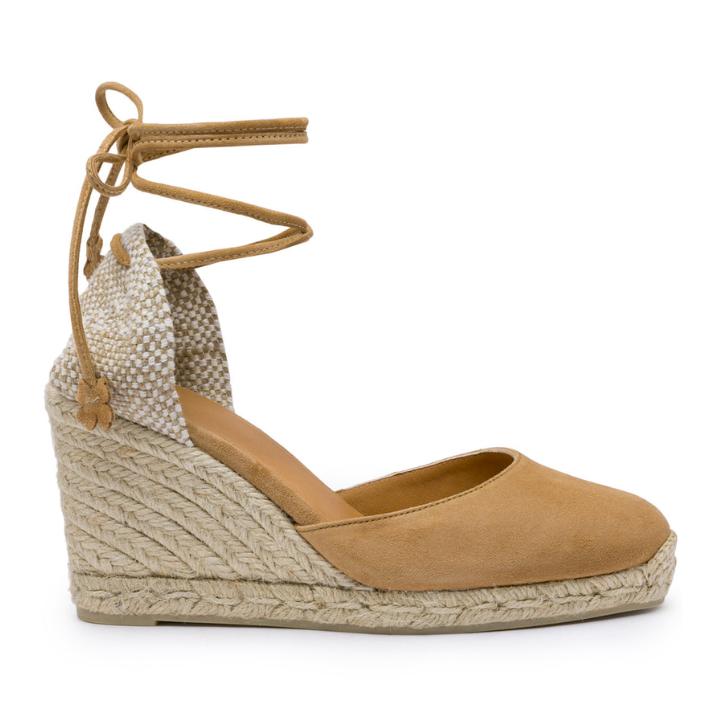 Castañer Carina Espadrille Wedges in Toasted Brown