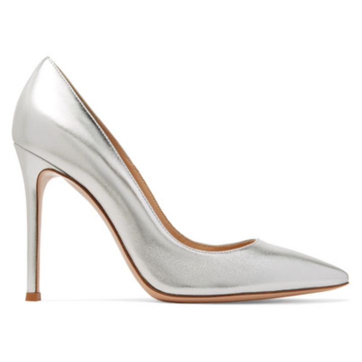 Gianvito Rossi ‘Gianvito 105’ pumps in metallic leather