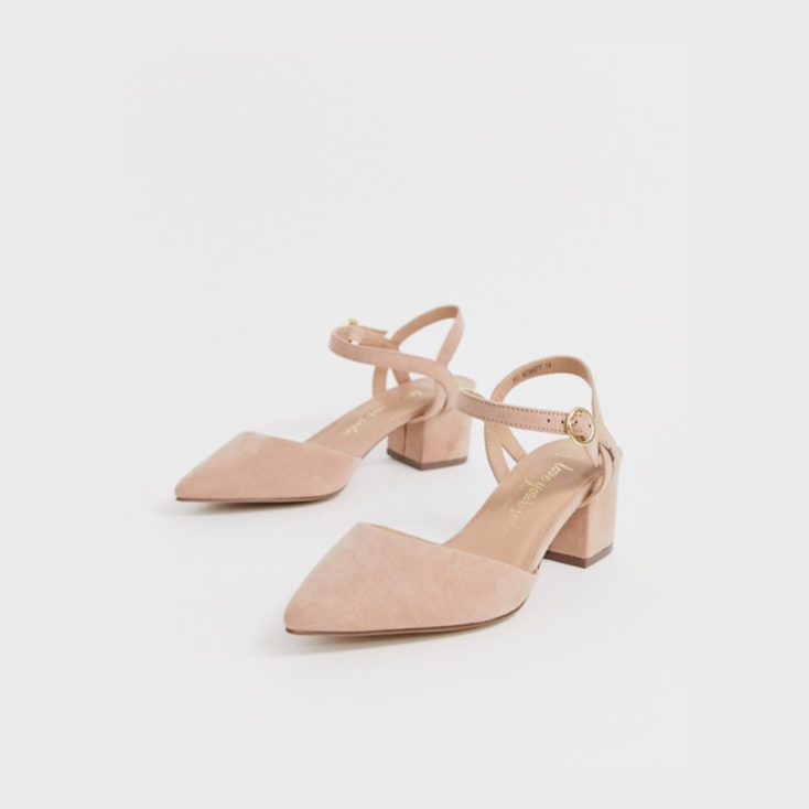 New Look Low Block Heeled Shoes in Tan