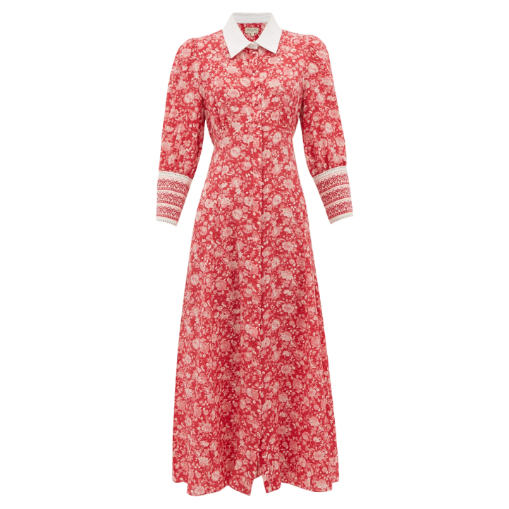 Beulah London Calla Dress in Rose-Red